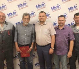 Благодарственным письмом награжден слесарь КИПиА Группы КМС